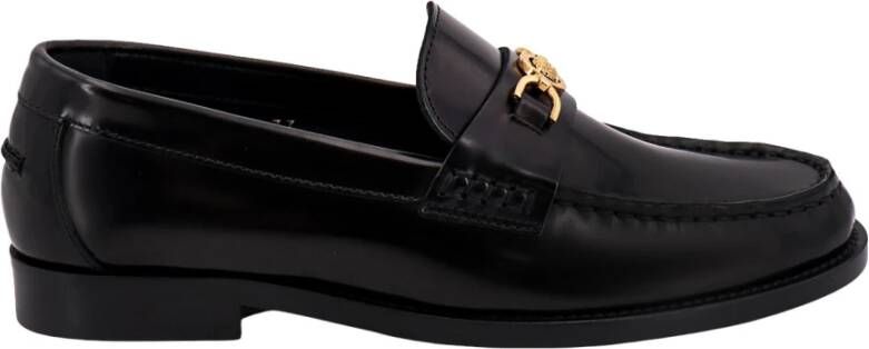 Versace Zwarte Loafer Schoenen met Iconische Medusa Black Dames