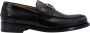 Versace Zwarte Loafer Schoenen met La Greca Print Black Heren - Thumbnail 1