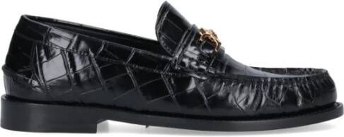 Versace Zwarte platte schoenen met Medusa 95 hardware Black Heren - Foto 3