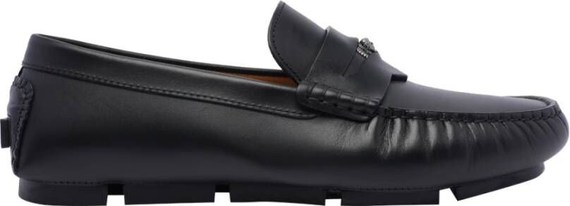 Versace Zwarte platte schoenen