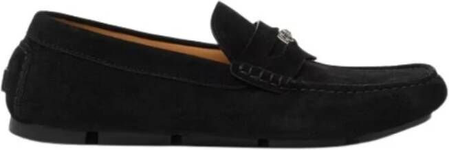 Versace Zwarte platte schoenen Black Heren