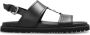 Versace Zwarte Sandalen met Gesp en Platte Rubberen Zool - Thumbnail 1