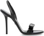 Versace Zwarte Sandalen met Strik - Thumbnail 1