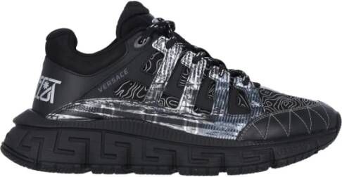 Versace Trigreca Sneakers met Grafische Print Black