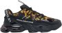 Versace Zwarte Sneakers met Glanzende Inzetstukken - Thumbnail 1
