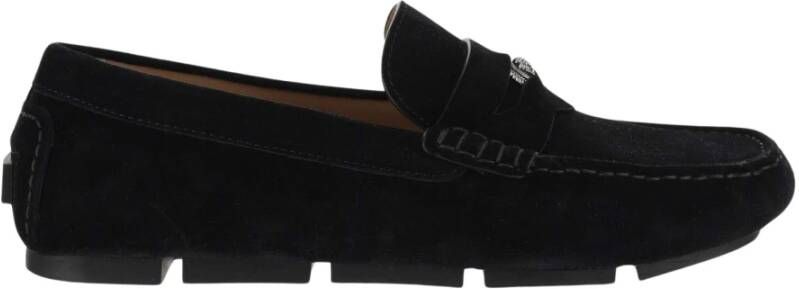 Versace Zwarte Suède Loafers met Biggie Medusa Black Heren - Foto 4