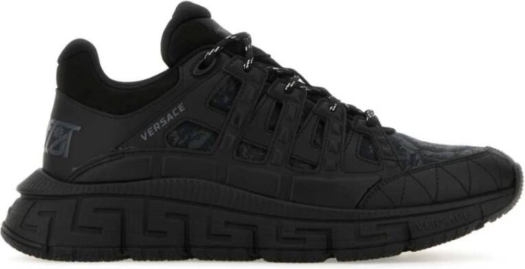 Versace Zwarte Trigreca Baroque Sneakers