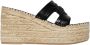 Versace Zwarte Uitgesneden Sleehak Espadrilles - Thumbnail 1