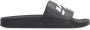Vetements Logo Detail Rubber Slides Black Heren - Thumbnail 1