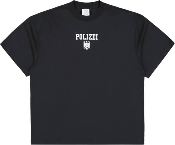 Vete ts Zwarte Adelaar Embleem Politie T-shirt
