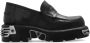 Vetements Zwarte Platform Loafers met Ingedrukt Logo Black Dames - Thumbnail 1
