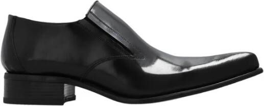 Vetements Zwarte slip-on schoenen met elastische panelen Black Heren