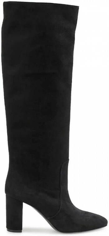 Via Roma 15 Boots SCHWARZ WILDLEDER HOHER STIEFEL MIT AB in zwart - Foto 2