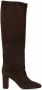 Via Roma 15 Boots Dark Brown Suede Heeled High Boot in bruin - Thumbnail 4