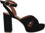 Via Roma 15 Chunky Heel Platform sandaal met Vlechtwerk Black Dames - Thumbnail 1