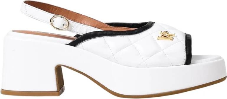 Via Roma 15 Elegante Witte Sandalen met Hak