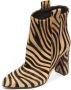 Via Roma 15 Enkellaarsjes met zebraprint - Thumbnail 1