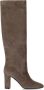 Via Roma 15 Boots Suede Heeled High Boot in grijs - Thumbnail 1