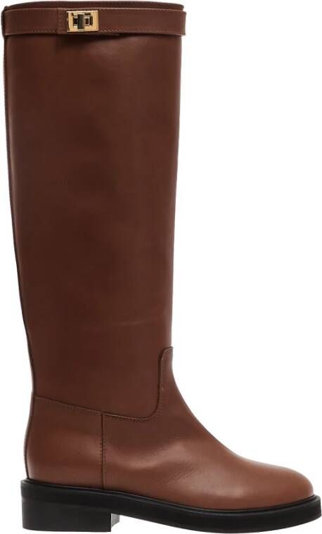 Via Roma 15 Leren enkellaarzen voor vrouwen