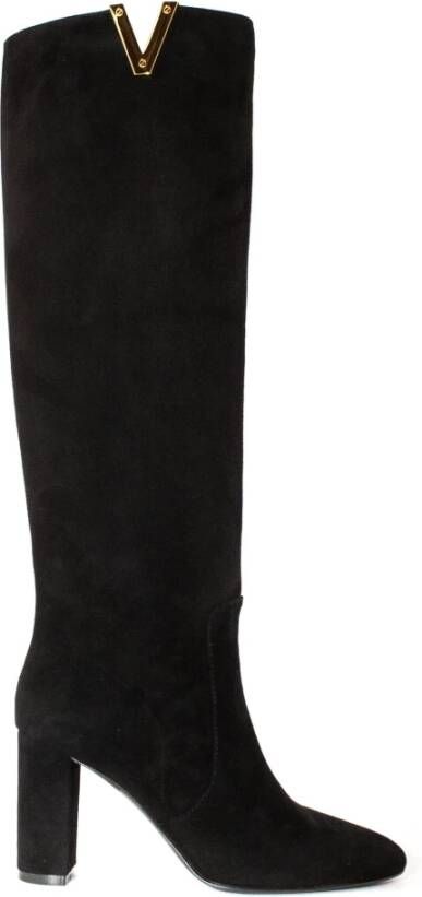 Via Roma 15 Over-knee Boots Zwart Dames