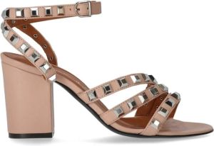 Via Roma 15 Roze Sandaal met Zilveren Studs Roze Dames