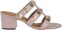 Via Roma 15 Roze Studded Band Mules voor vrouwen Pink Dames - Thumbnail 1