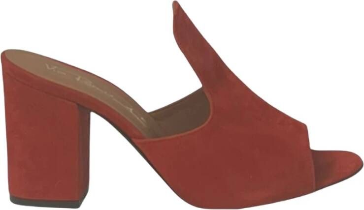 Via Roma 15 Heeled Mules Rood Dames