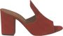 Via Roma 15 Heeled Mules Rood Dames - Thumbnail 1