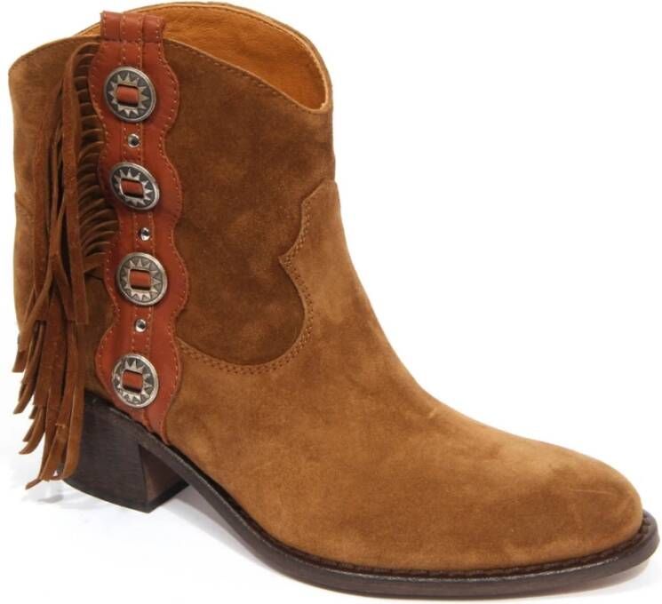 Via Roma 15 Suede Fringe Laarzen