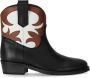 Via Roma 15 Tricolor Texan Bootie met Leren Details Black Dames - Thumbnail 1