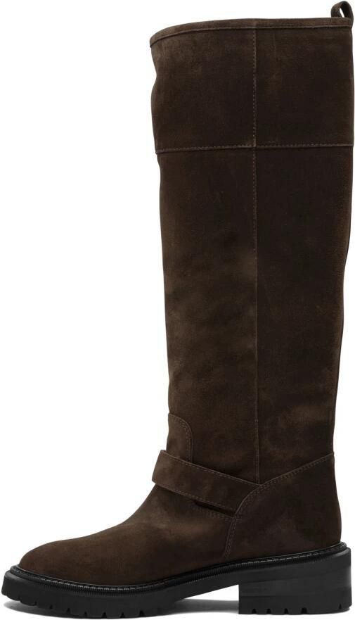 Via Roma 15 Bruine Leren Enkellaarzen voor Vrouwen