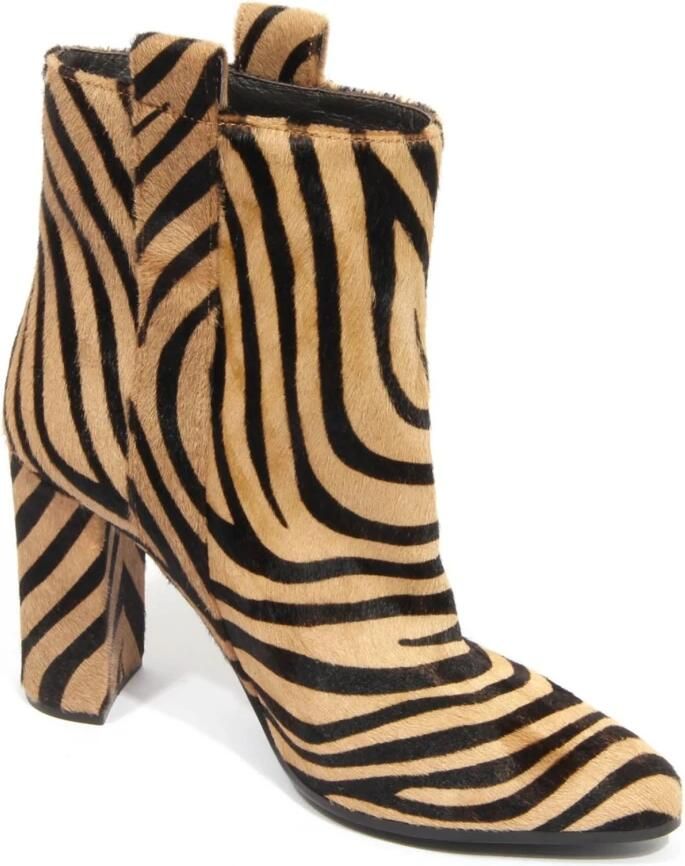 Via Roma 15 Enkellaarsjes met zebraprint