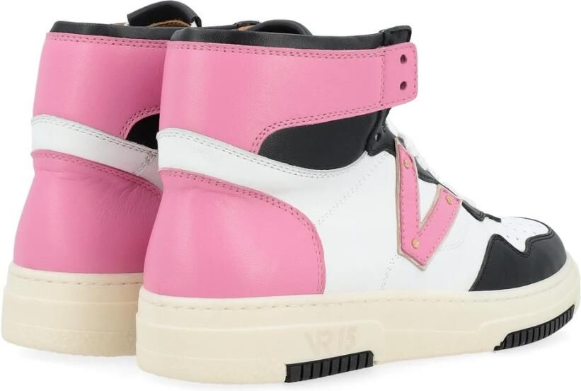 Via Roma 15 Midden Sneakers met Leren V-Detail - Foto 2