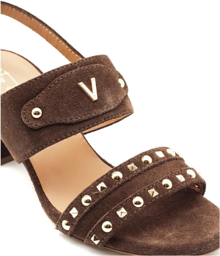 Via Roma 15 Studded Suede Sandals - Foto 2
