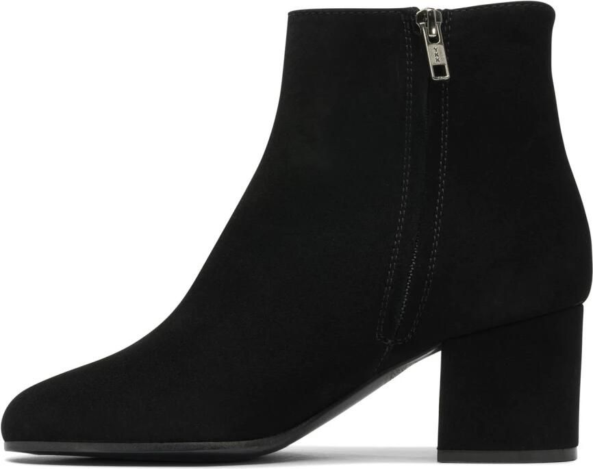 Via Roma 15 Zwarte Leren Enkellaarzen voor Vrouwen