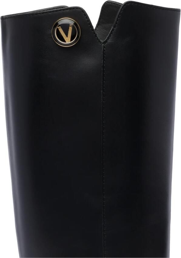 Via Roma 15 Zwarte Leren Laarzen