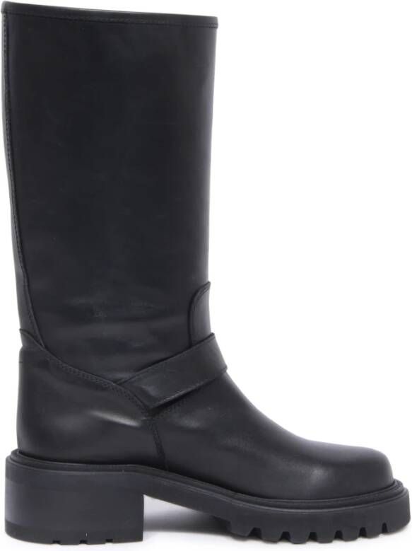 Via Roma 15 Vintage Effect Boot Venice Nero