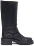 Via Roma 15 Vintage Effect Boot Venice Nero - Thumbnail 1