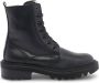 Via Roma 15 Zwarte Leren Veterschoenen - Thumbnail 1