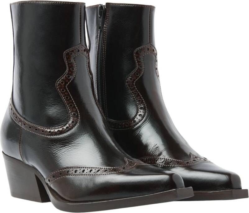 VIA VAI Laarzen Donkerbruin Do Aiden Enkellaarzen Donkerbruin - Foto 2