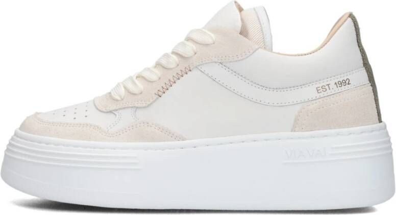 VIA VAI Lage Sneakers Dames Isa Cecile Maat: 39 Materiaal: Leer Kleur: Groen