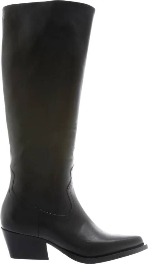 VIA VAI Cowboylaarzen Dames Do Ashley Maat: 38 Materiaal: Leer Kleur: Zwart - Foto 3