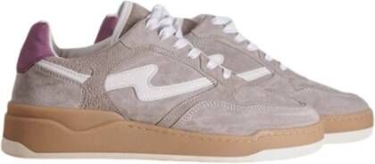 Via Vai Gaatjes Sneaker met Metallic Details Gray Dames
