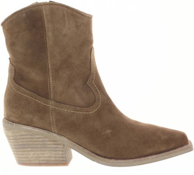 VIA VAI Eveline Clark Enkellaarsjes dames Licht cognac - Foto 2