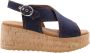 VIA VAI Sissel Capri | denim sandalen sleehak Blauw Textiel Sandalen met hak Dames - Thumbnail 2
