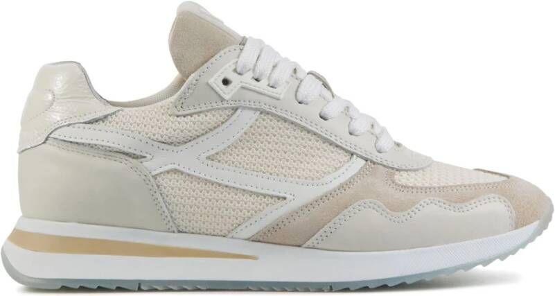 VIA VAI Lage Sneakers Dames Nora Maat: 37 Materiaal: Leer Kleur: Beige - Foto 3
