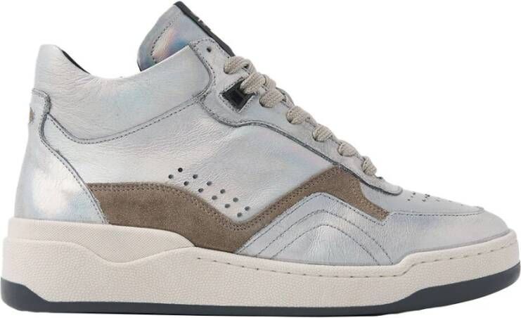 Via Vai Sneakers met metallic accenten Grijs Dames