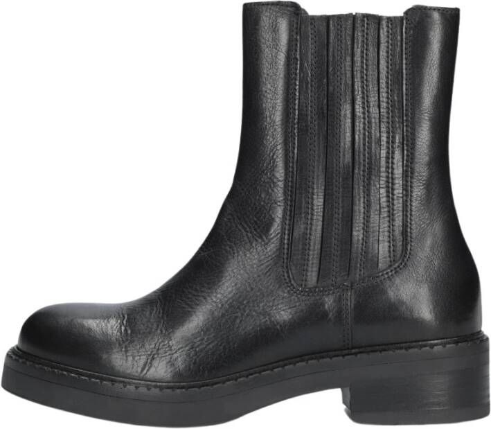 Via Vai Stijlvolle Chelsea boots Bellamy Stitch Black Dames