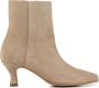 Via Vai Suede Enkellaarsjes Zand Beige Dames - Thumbnail 1