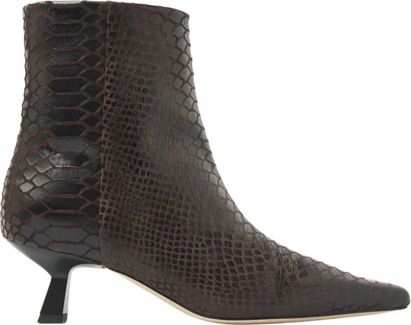 VIA VAI Laarzen Donkerbruin Suzy Franky Enkellaarzen Donkerbruin 62302 - Foto 2